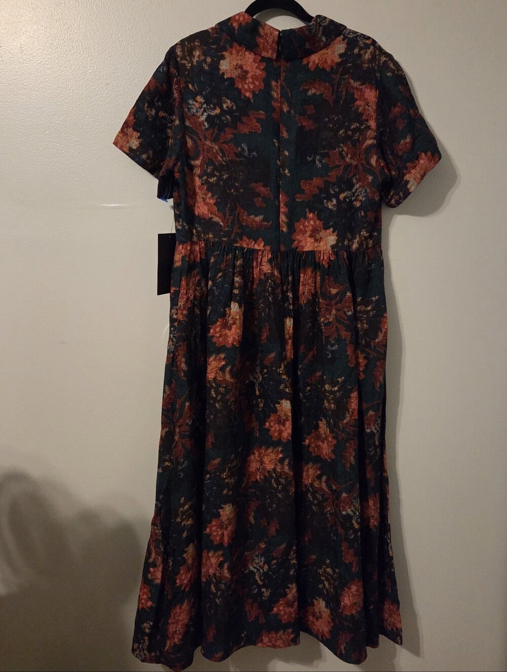 TUCKERNUCK Women's Green Persimmon Floral Jacquard Adelaide Dress. Sz XL - Picture 8 of 16